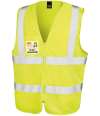 RS202 (R202X) Zip ID Safety Tabard Yellow colour image